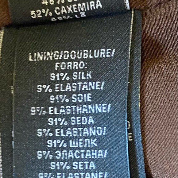 Ralph Lauren Black Label Brown Cashmere Blend Sheath Dress Size 8 - Picture 8 of 8